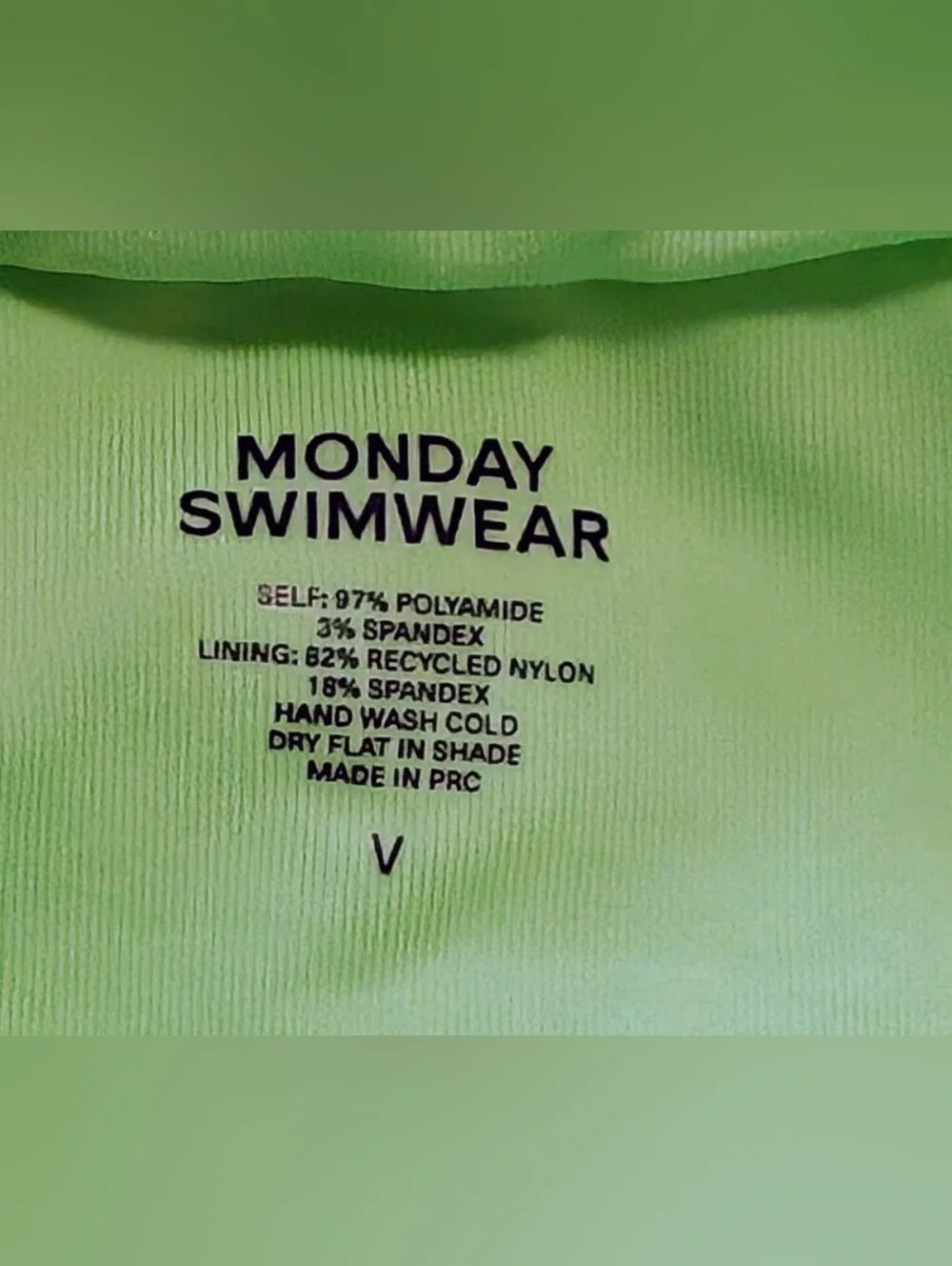 Monday Swimwear Antigua Bottom - Honeydew Summer Plaid NWT